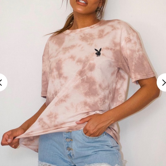Playboy Stone Tie Dye Oversized T-Shirt - Picture 2 of 9
